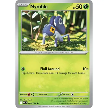 Sběratelská karetní hra Pokémon PFL 009/094 Nymble - Phantasmal Flames Stav: Near Mint, Verze: REVERSE HOLO