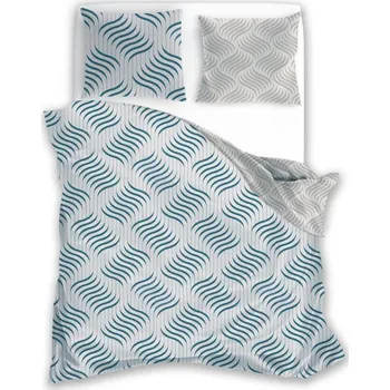 Povlečení Povlečení 160x200 Pure vlny šedé tyrkysové Faro