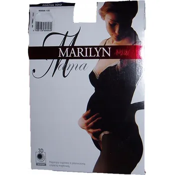 Dámské punčochy Těhotenské Punčocháče Marilyn MAMA 100DEN ČERNÉ 3/4