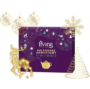Kalendář Adventní kalendář ČAJ IRVING ZIMNÍ 24 DNÍ 24 CHUTÍ ROK 2025 +DÁREK