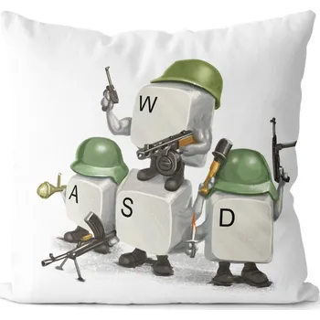 Dekorativní polštářek Polštář WSAD