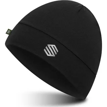 Čepice SIROKO Běžecká beanie čepice Helios Black Černá ČERNÁ