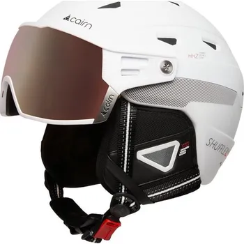 Cyklistická přilba CAIRN Sjezdová helma s panoramatickým zorníkem Cairn Shuffle S-Visor 59–61cm BÍLÁ