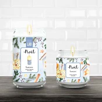 Svíčka Vonná svíčka Lumiere malá bílá