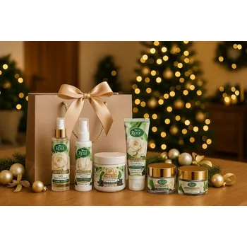 Kosmetická sada Arsy Cosmetics Luxusní dárková sada White Rose - regenerační péče pro tělo i pleť