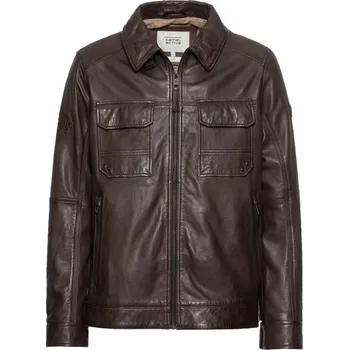 BUNDA CAMEL ACTIVE LEATHER BLOUSON DARK BROWN