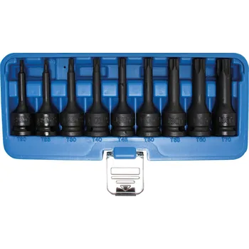 Hlavice 1/2” zástrčné úderové TORX, velikosti T20-T70, sada 9 ks - BGS 5480