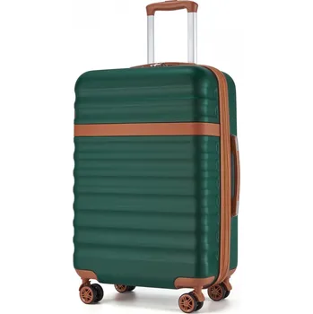 Kono 2484 Kufr spinner 75cm Zelená ABS/Polykarbonát Rozšířitelný