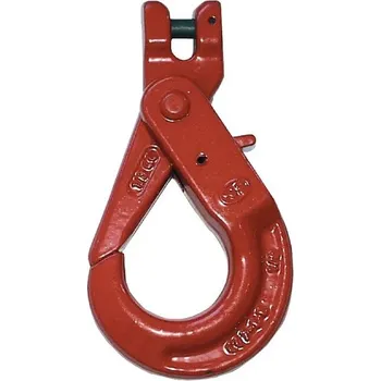 zvedák Bezpečnostní hák 5T tř. 8 Cartec (KP-SC13) (Vázací samosvěrný hák s vidlicí pro lanové a řetězové vazáky je vyroben z oceli tř.8 dle EN 1677, v povrchové úpravě červený lak o nosnosti 5 tun.)
