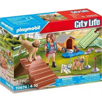 Stavebnice Playmobil Playmobil Dárková sada: Cvičitelka psů 70676