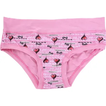 Dívčí kalhotky s potiskem srdíček Emy Bimba B2948 orchidice velikost 3
