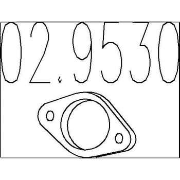 Automobilové těsnění Těsnění, výfuková trubka MTS 02.9530