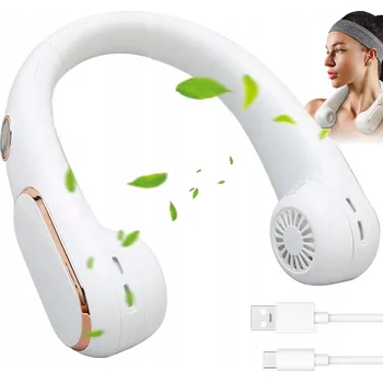 Domácí ventilátor PŘENOSNÝ VĚTRÁK NA KRK VENTILÁTOR VĚTRÁČKY 5200mAh