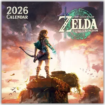 Kalendář Kalendář 2026 The Legend Of Zelda Nástěnné kalendáře 30x30 cm Dárek