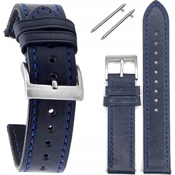 Řemínek na hodinky Pevný kožený řemínek k hodinkám Tekla T-108.05 LIMITED 24 mm