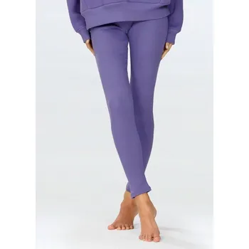 Dámské legíny Legíny Halima Fialové bavlna Žebrované L (40) fialové