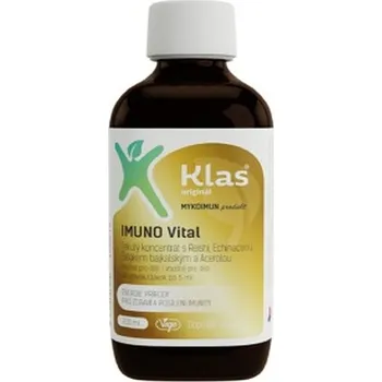 Klas IMUNO Vital 200 ml (Reishi + Echinacea, Šišák bajkalský, Acerola, Vitamin C)