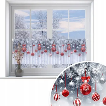 HomeView Vitrážová záclona Vánoční 167 Vánoce 150x50 cm