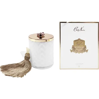 Svíčka Côte Noire – Herringbone svíčka Orange & Coriander (Pomeranč a koriandr), 600 g