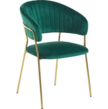 Jídelní židle Moderní jídelní židle Glamour - tmavě zelená