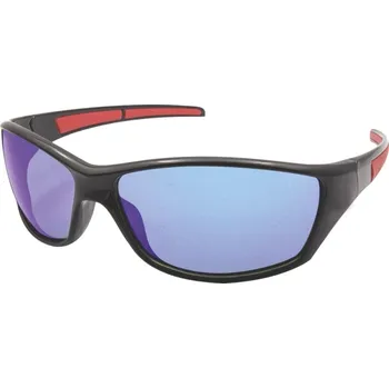 Mistrall polarizační brýle modré zrcadlové s černo červenými obroučky