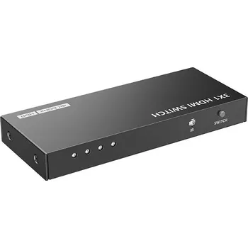 XtendLan HDMI-SW31EH Přepínač, HDMI, 3 vstupy, 1 výstup, do 4K@60Hz (2160p), dálkové ovládání (IR) HDMI-SW31EH
