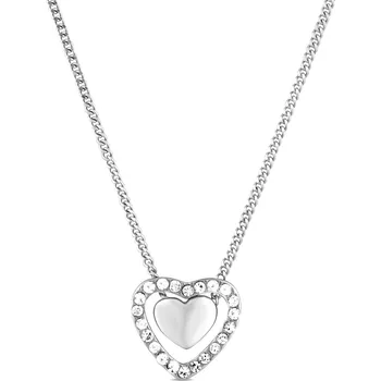 Šperk Stříbrný náhrdelník Lunira VUCH bílá | šedá 3471586