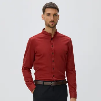 Pánská košile Reserved - Košile super slim z egyptské bavlny - karmínová - 546HT-92X - 546HT-92X-XXL