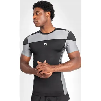 Rashguard Venum Rashguard Krátký Rukáv Tempest Černo-Šedý M