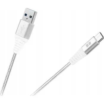 Datový kabel Kabel Rebel USB - USB-C 1 m bílý