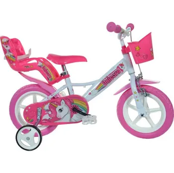Dětské kolo Dino bikes Dino 124GLN bílá+růžový potisk 12" 2015 dětské kolo