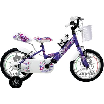 Dětské kolo CANELLINI Dívčí kolo Canellini VENERE 14" BABY BUNNY 14" FIALOVÁ 2025