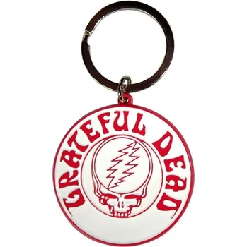Grateful Dead Steal Your Face Mono Red Klíčenka