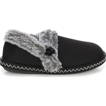 Dámské pantofle Dámské Pantofle s Kožíškem Domácí Zateplené Bamboše Pohodlné Černé 39