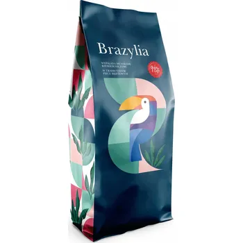 Káva Arabica Quba Caffe Brazilská Káva v zrnech 1000 g