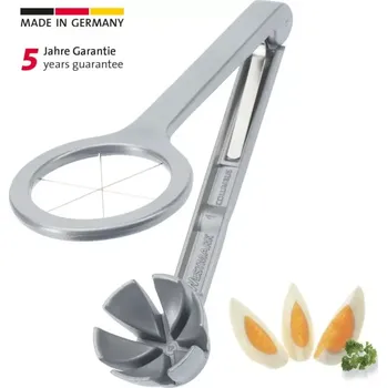 Kráječ na chleba WESTMARK Kráječ vajec »Columbus« 10602260 (Hliníkový kráječ na vejce Columbus od společnosti Westmark s ocelovými strunami.)