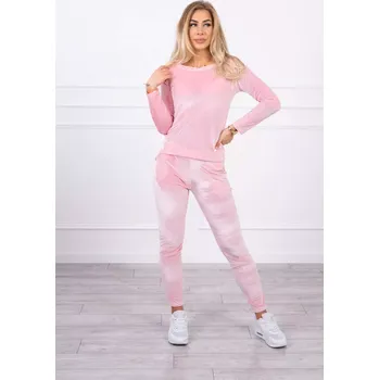 Kesi velurová souprava s řasením růžová Kesi růžová 3466986