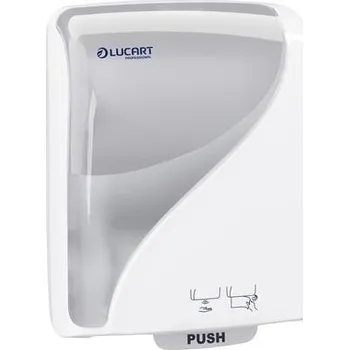 LUCART Zásobník na papírové ručníky Identity Touch Free, bílá, se senzorem, 381 x 290 x 223 mm, LUCART 599477