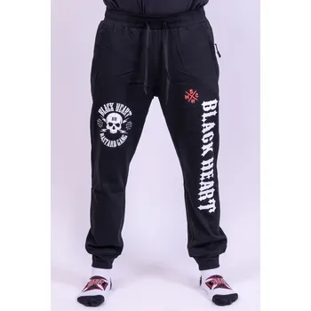 Pánské kalhoty Teplákovy kalhoty BLACK HEART BASTARD GANG Barva: Černá, Velikost: XXL