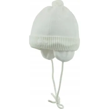 Čepice Čepice pletená zavazovací ecru Döll, vel. 45
