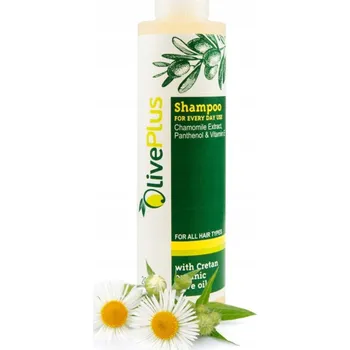 Šampon ŠAMPON NA VLASY S VÝTAŽKEM Z HEŘMÁNKU, VITAMÍNEM E A KRETSKÝM OLIVOVÝM OLEJEM