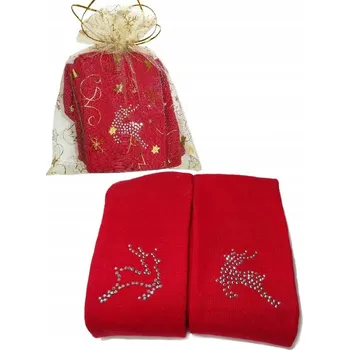 Dívčí oblečení Milusie dětské punčocháče červené bavlna velikost 122