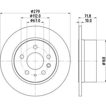 Brzdový kotouč Brzdový kotouč MINTEX MDC35