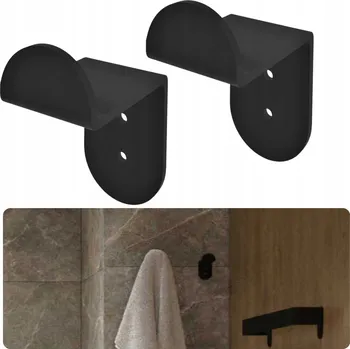 Věšák Háček na hmoždinky NewOps černý