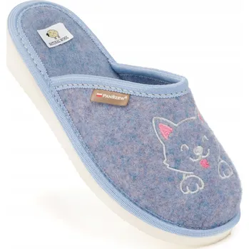 Dámská obuv Teplé Dětské Papuče Filcové Domácí Pantofle Vlněné Výšivky 25-36 PanSzew