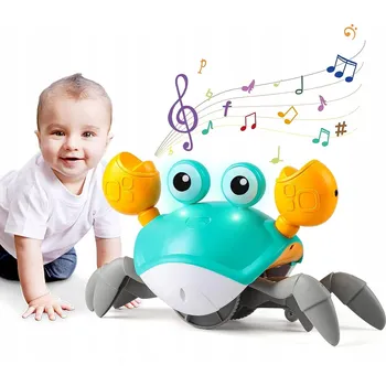 Krab vyhýbající se překážkám s LED a hudbou - Interaktivní hračka