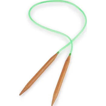 Jehlice Kruhové jehlice bambusové č. 9; 10; 12 Balení: 1 ks, Varianta: 2 (10 mm) bambus tmavý - 8596475700177