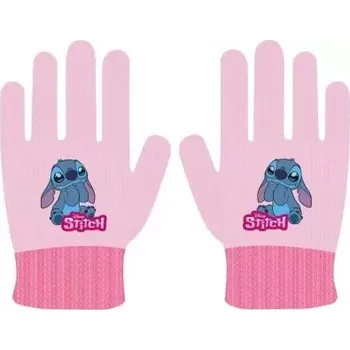 Rukavice Dětské prstové rukavice STITCH sv.růžovéé vel.3-6let