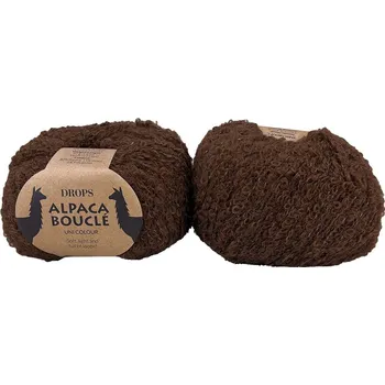 Příze Drops Alpaca Bouclé 8905 čokoláda
