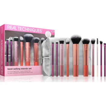 Kosmetika Real Techniques Best Selling RT 332 malý štětec na oční stíny 1 ks + RT 337 malý štětec na oční stíny 1 ks + RT 444 štětec na tvář 1 ks + Real Techniques Original Collection Face štětec na aplikaci korektoru 1 ks + RT 419 štětec na pudr 1 ks + Real Techni